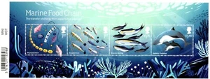 Mini hoja con código de barras cadena alimentaria Marine Wild Coasts 2021 GB 22/07/21 + TRANSPORTADOR GRATUITO - Imagen 1 de 1
