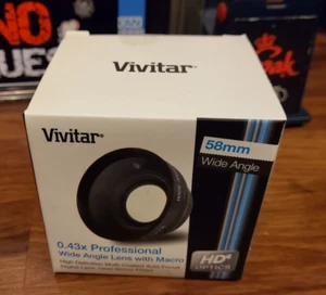 New VIVITAR 0.43 Professional Wide Angle Lens 58mm for NIKON Camera HD4 VIV-58W - Picture 1 of 7