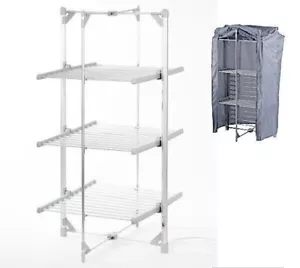 Maxland Electric Heated Clothes Airer Dryer Indoor Foldable Horse Rack 3 Tier - Picture 1 of 6