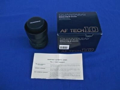 QUANTARAY AF TECH 10 - 50MM F2.8 MACRO MULTI- COLORED LENS NIB - Image 1 of 4