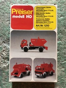 RARE Ziegler Preiser Modell HO Fire Truck 1210 - Picture 1 of 1