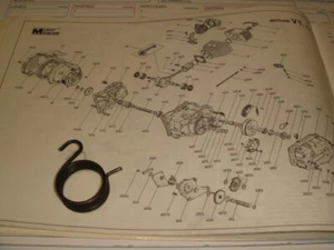 molla leva messa in moto Minarelli 50 V1 Fantic Motor Testi Romeo Milani Motron - Imagen 1 de 4