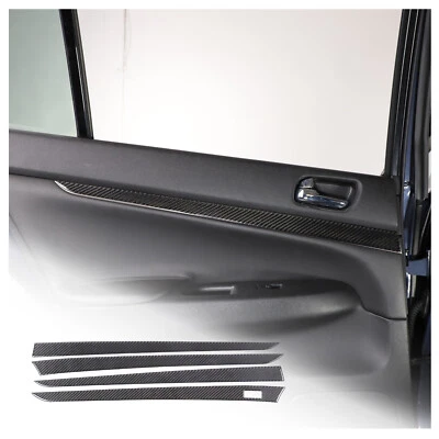 Soft Carbon Fiber Interior Door Panel Cover Trim For 10-13 Infiniti G37 Sedan US - Image 1 of 4