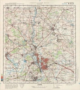 Mapa topográfico militar soviético ruso - OXFORD (Reino Unido), 1:100k, edición 1982, reimpreso - Imagen 1 de 7