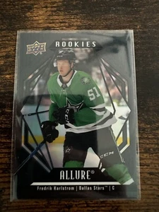 2022-23 Upper Deck Allure - Rookies Black Rainbow #113 Fredrik Karlstrom (RC) - Picture 1 of 2