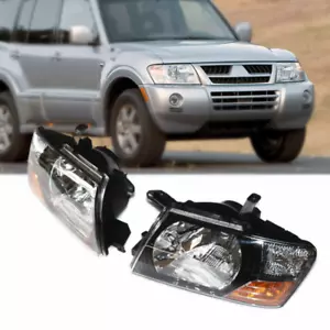 NUEVO Juego de faros delanteros izquierda y derecha para Mitsubishi Pajero Montero 2000-2006 - Imagen 1 de 17