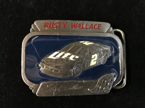 NASCAR PEWTER BELT BUCKLE - RUSTY WALLACE #2 Cover