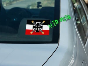 GERMANY WWI IMPERIAL NAVY FLAG GERMAN IRON CROSS Vinyl Decal Sticker - Picture 1 of 2