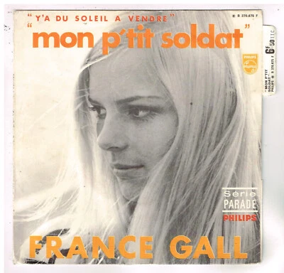 France GALL   Mon petit soldat  avec languette   7'  SP 45 tours - Photo 1/4