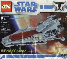 LEGO Star Wars Brickmaster 20007 Republic Attack Cruiser Venator Class 84-Piece