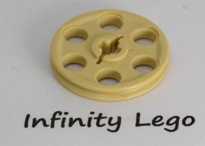 4 LEGO Technic Tan / Beige Pulley Wheel Wedge Belt Rim (2786 4185) - 4 Pieces - Picture 1 of 1