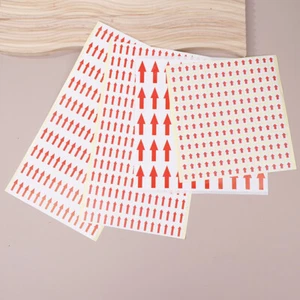 10 PCS Red Arrow Stickers Self Adhesive Custom Labels Directional Arrow Stickers - Afbeelding 1 van 16