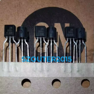 10 PARES TRANSISTORES 2N5551YTA 2N5401YTA A 92 3 PINES Originales NUEVO - Imagen 1 de 2