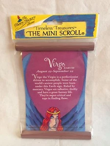 Timeless Treasures - Mini Scroll - Virgo Zodiac Wall Hanging - New - Picture 1 of 1