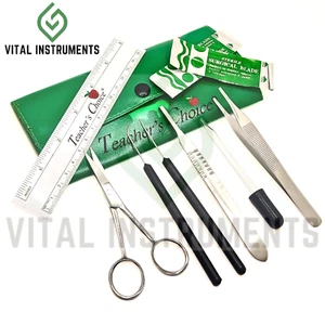 Elementary Basic Dissecting Kit 7 Pcs and 2 Pack of Blades For Handle #4 - Picture 1 of 2