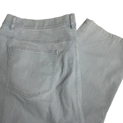 Lafayette 148 Azul Claro 16 Bolsillos Ligero Elástico Pierna Recta Foto 1 de 4