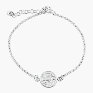  San Benito bracelet 925 sterling silver lobster lock closure 8'' adjustable - Picture 1 of 2