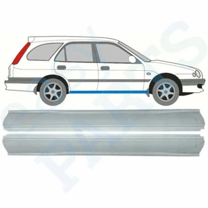 TOYOTA COROLLA E11 1997-2002 4/5 Portes Tôle de Réparation de Seuil / Paire - Foto 1 di 6