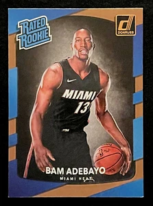 BAM ADEBAYO *TARJETA DE NOVATO* (RC) 2017-18 Panini Donruss #187 - Imagen 1 de 2