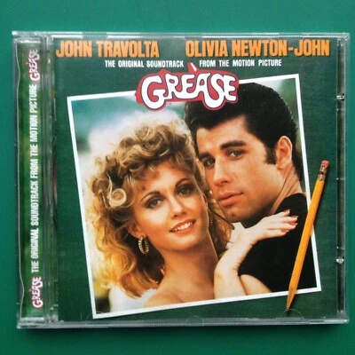 GREASE Disco Film Soundtrack CD Travolta Olivia Newton-John Sha-Na-Na REMASTERED - Image 1 of 4