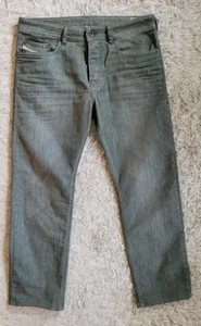 Diesel Herrenjeans Buster gerades Bein olivgrün Knopf Fly Stretch 31 x 27 - Bild 1 von 7
