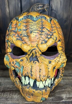 Dark Harvest Pumpkin Ani-Motion Mask Halloween California Costume Collection - Image 1 of 4