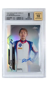 2020 Topps Chrome Formula 1 Marino Sato AUTO 10 BECKETT 8 - Picture 1 of 2