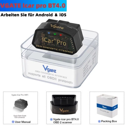 Vgate iCar Pro ELM327 OBD2 Scanner Auto Diagnose Bluetooth 4.0 Für Android/IOS - Bild 1 von 4