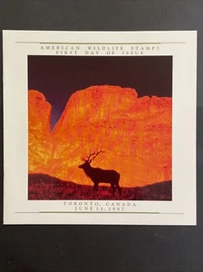 1987 North American Wildlife 50 Stamps First Day Ceremony Program Sc# 2286-335 - Picture 1 of 5