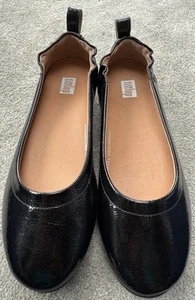 Fitflop Allegro Black Patent Leather Ballerina Pumps - Size 3 - Worn Once - Picture 1 of 9
