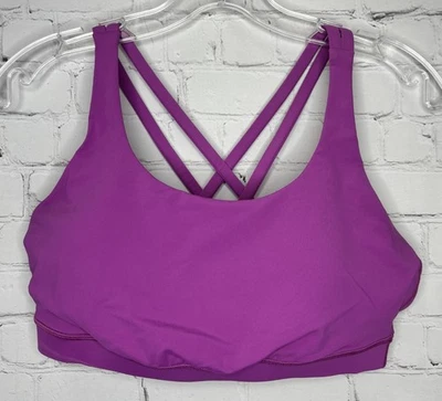 Sujetador Lululemon Energy, talla 10 Vivid Plum Foto 1 de 4