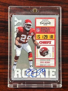 Eric Berry 2010 Playoff Contenders Rookie Ticket Auto Chiefs - Picture 1 of 2