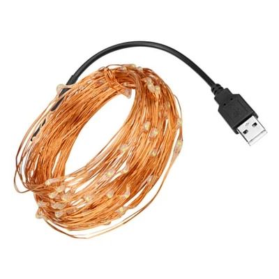  Stringa Luci Led Filo Di Rame Decorazione Della Festa Luce Giardino - Immagine 1 di 4