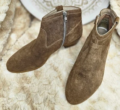 COX Leather Suede Chelsea Ankle Boots Brown Country Womens Shoes SIZE AU 9 EU 40 - image 1 of 4