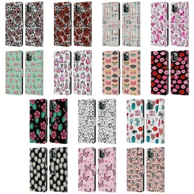 ANDREA LAUREN DESIGN LADY LIKE LEATHER BOOK WALLET CASE FOR APPLE iPHONE PHONES - Image 1 of 4