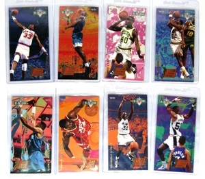 Set completo carte Fleer NBA Jam Session Slam Dunk Heroes 1993-94 Shaq Kemp LJ - Foto 1 di 6