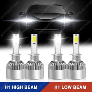 H1 H1 Combo 4000W 600000LM LED Headlight High Low Beam Kit Bulbs White 6000K 4X - Foto 1 di 14