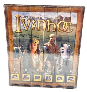 Sir Walter Scott's Ivanhoe Vintage VHS 1997 A&E 6-Tape Set New Factory Sealed - Picture 1 of 6