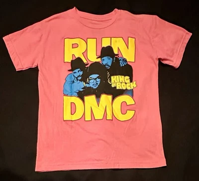 Camiseta Pink Run DMC King Of Rock Music Group Talla Pequeña Foto 1 de 4