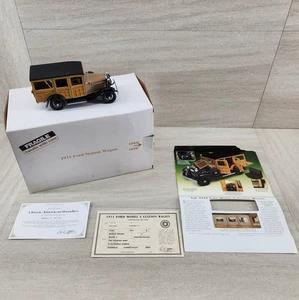 Danbury Mint 1931 Ford Model A Station Wagon Die Cast Replica - 1:24 Scale Brown - Picture 1 of 18