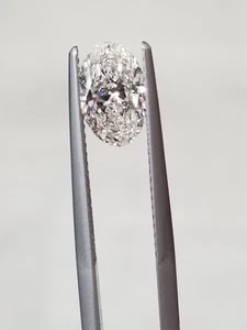 Ovalschliff 1,50 ct zertifiziert AGI natürlicher abgebauter Diamant lose G Farbe SI1 Reinheit - Bild 1 von 2