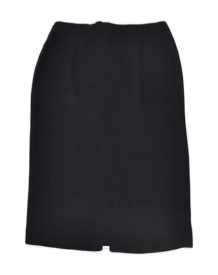 STEFANEL Womens Straight Skirt EU 38 Small W26 Black Polyester UA05 - Image 1 of 4
