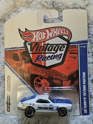 Hot Wheels Vintage Racing Ed Terry's '70 Ford Mustang Real Riders K86 - Image 1 of 4