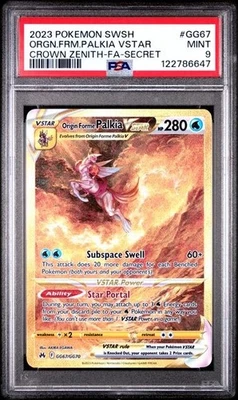 Origin Forme Palkia VSTAR GG67/GG70 Crown Zenith Galarian Gallery PSA 9 - Image 1 of 2