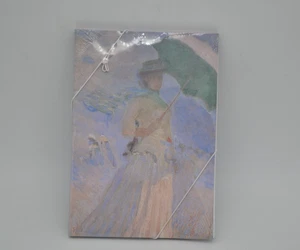 Tarjetas Claude Monet "Mujeres con sombrilla" y sobres púrpura 6,5" x 4,75" raras - Imagen 1 de 10