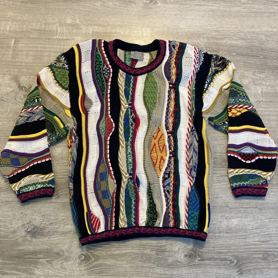 Suéter COOGI de Colección para Hombres Talla L Blanco Colorido 3D Algodón Pullover Cuello Redondo Usado en Excelente Condición Foto 1 de 4