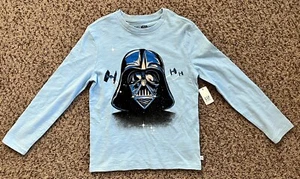 GAP DISNEY STAR WARS DARTH VADER BLUE SHIRT SIZE MEDIUM - Picture 1 of 2