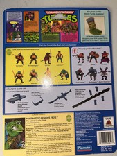 TMNT Ninja Turtles Genghis Frog CARDBACK SET OF 2 File Bio Card Back Only
