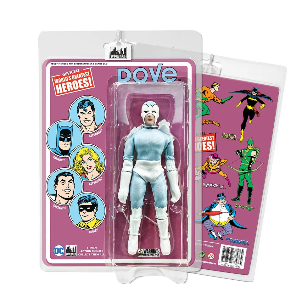 Figura de acción DC Comics Dove 8 pulgadas en tarjeta retro Foto 1 de 1