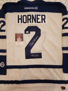 RARE Signed RED HORNER (DEC) Toronto Maple Leafs Jersey JSA COA, Hall of Famer - Picture 1 of 4
